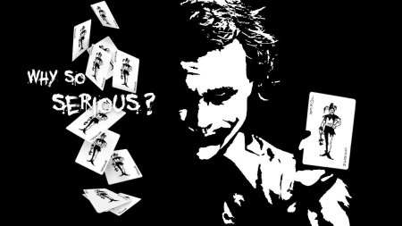 Джокер наклейка на авто черно белые