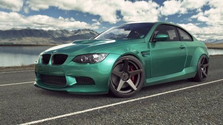 BMW e92 зеленая
