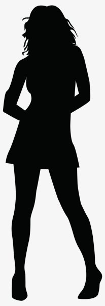 Силуэт девушки
