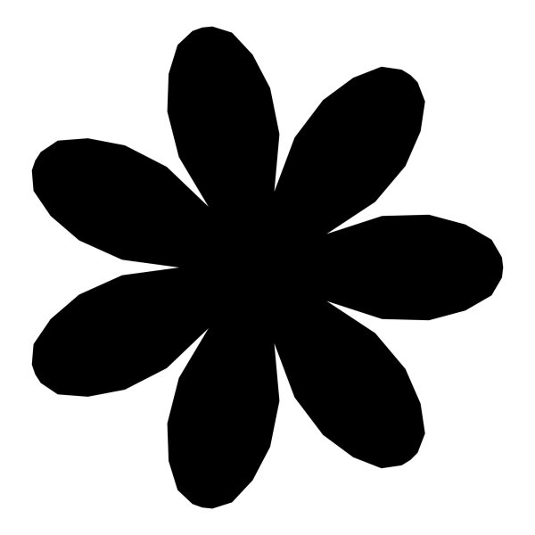 Ромашка силуэт