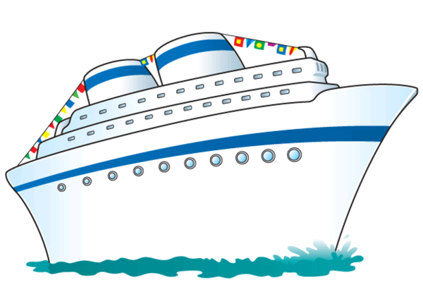 Теплоход рисунок