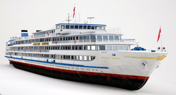 Теплоход Суворов модель