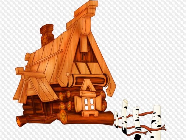 Сказочная деревянная избушка