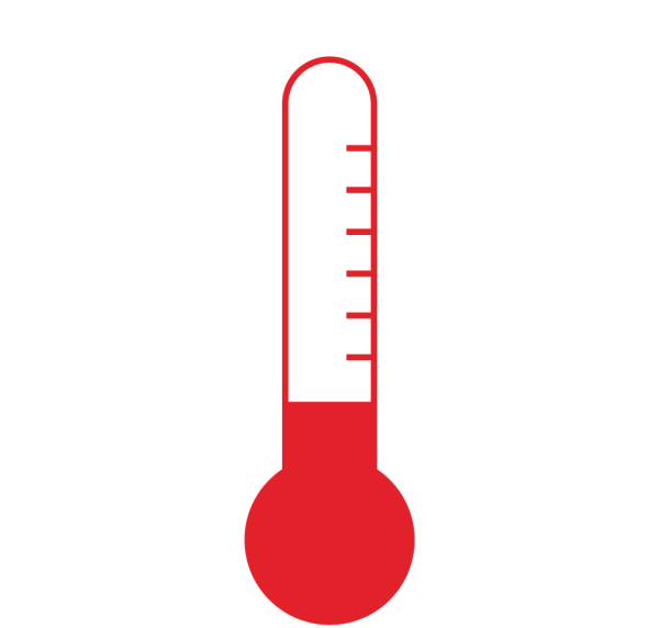 Термометр на прозрачном фоне