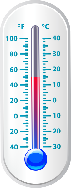 Термометр на прозрачном фоне
