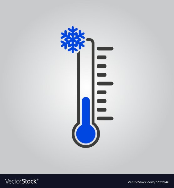 Градусник с низкой температурой рисунок