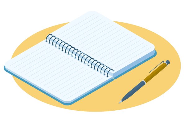 Блокнот с ручкой для презентации