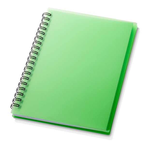 Блокнот на белом фоне