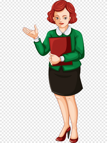 Женщина педагог мультяшная