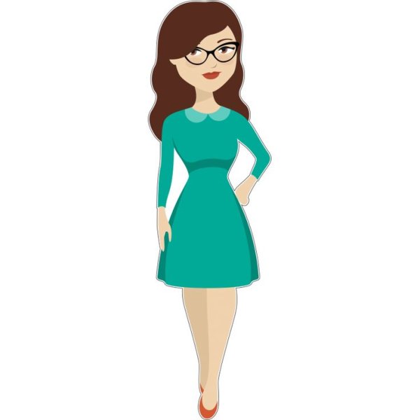 Картинка женщина нарисованная для детей