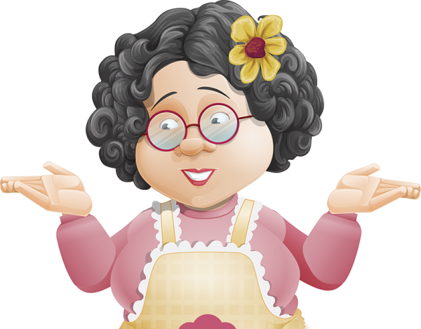 Бабушка мультяшный