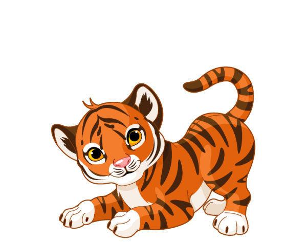 Тигр рисунок мультяшный
