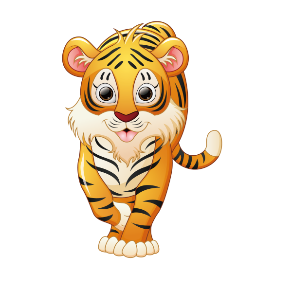 Тигренок мультяшный