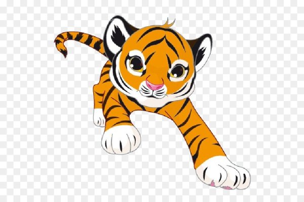 Тигр мультяшный