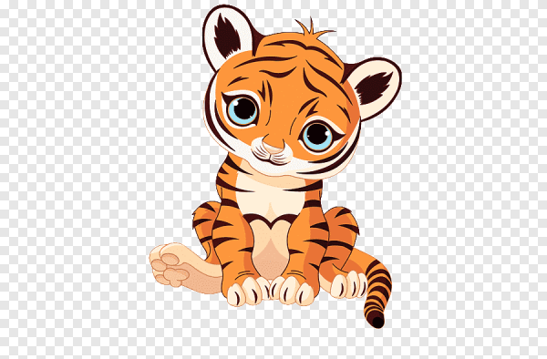 Тигр мультяшный