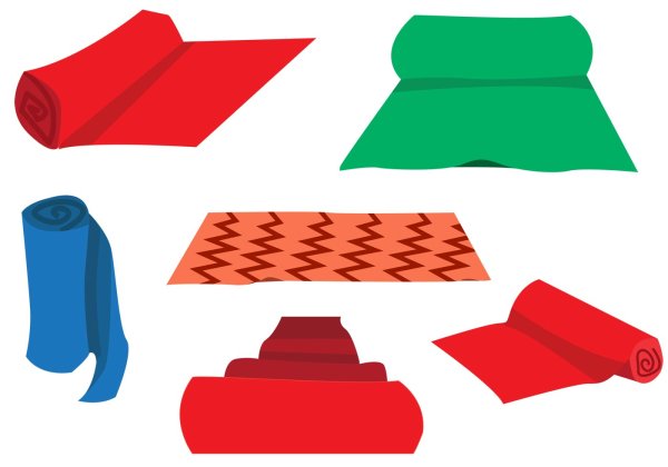 Рулон ткани вектор