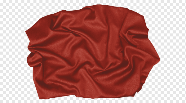 Кусок красной ткани