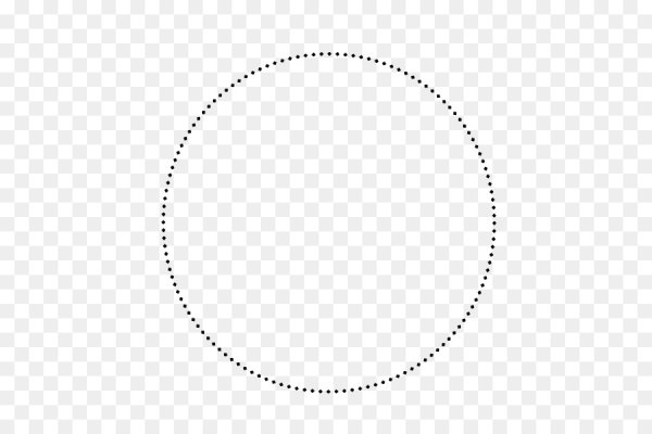 Круг из точек