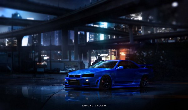 Nissan Skyline GTR r34 Night