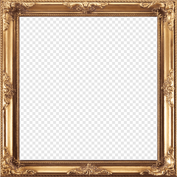 Золотая рамка квадрат