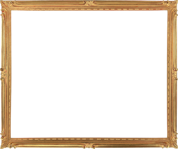 Деревянная рамка на прозрачном фоне