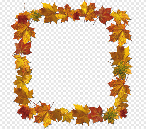 Осенние листья рамка