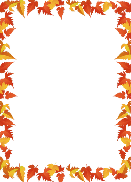 Рамка кленовые листья