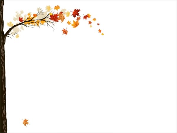 Рамка для презентации осень