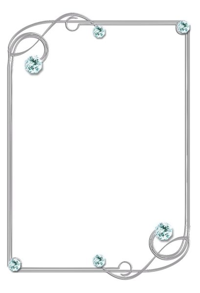 Серебряная рамка для текста