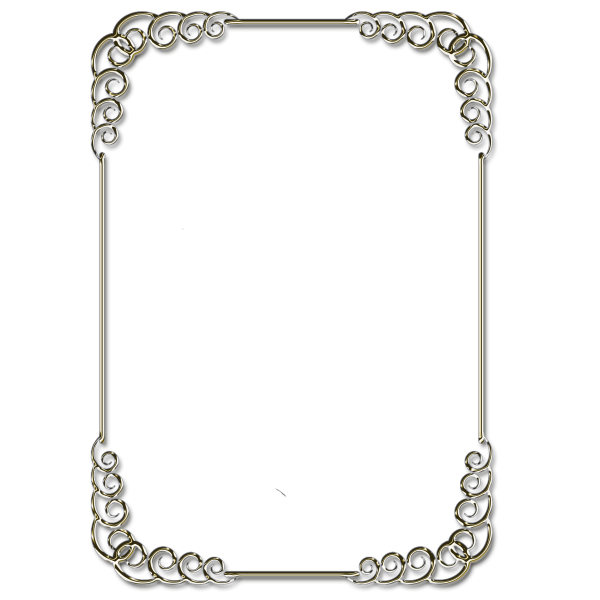Серебристая прямоугольная рамка