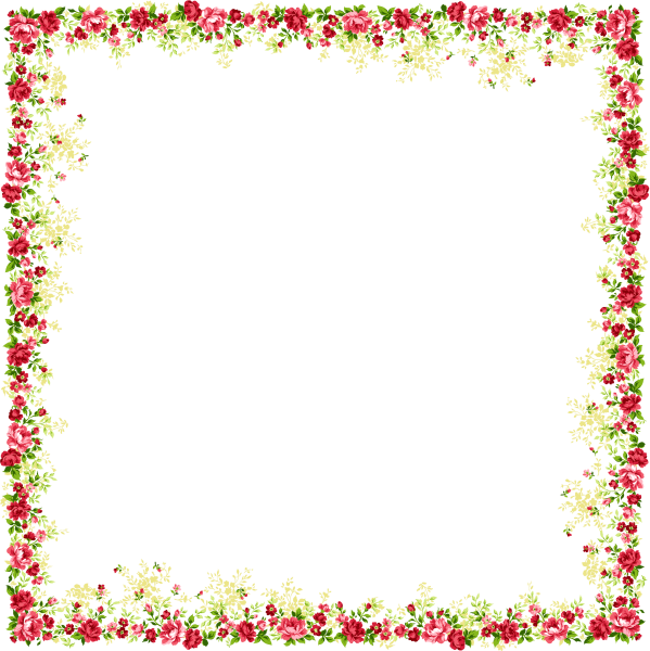 Рамка с цветами узкая