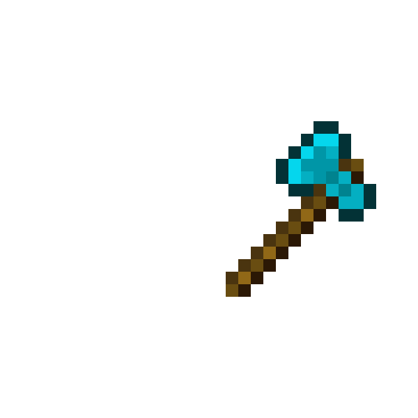 Зачарованный алмазный топор майнкрафт