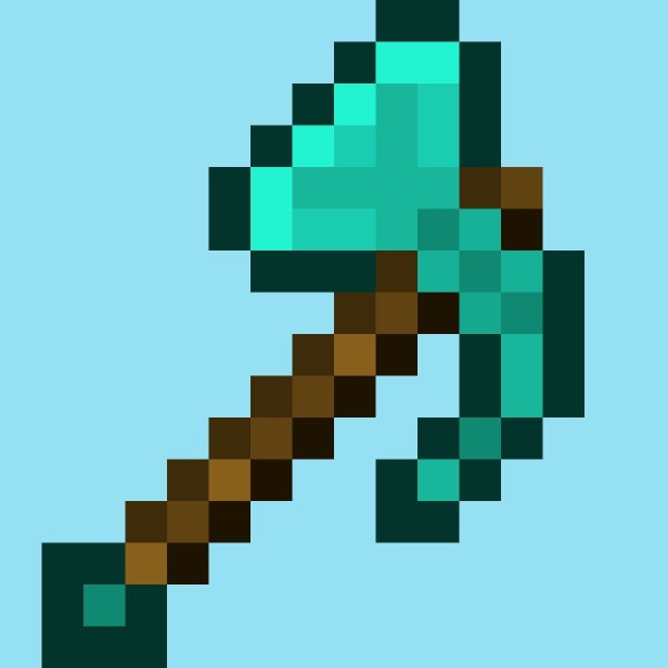 Алмазный топор из МАЙНКРАФТА