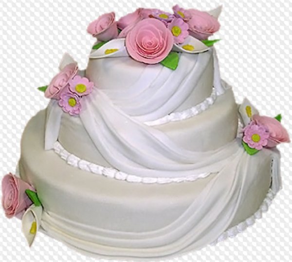 Прозрачный фон тортик с цветами