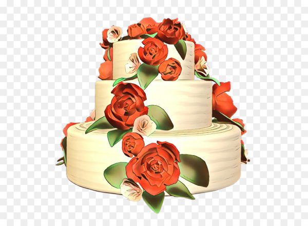 Цветы для торта на прозрачном фоне