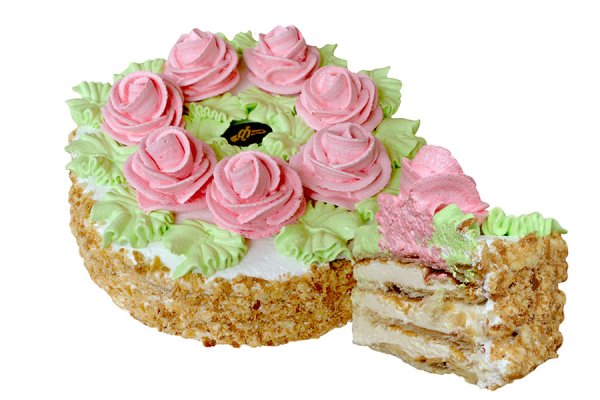 Советский торт с розочками