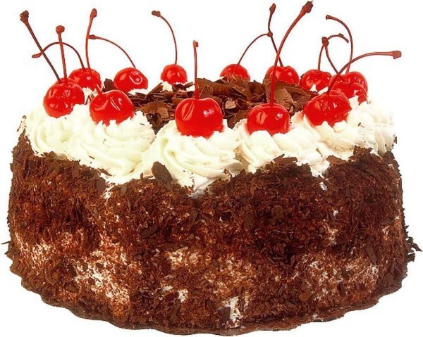 Красивый торт на прозрачном фоне