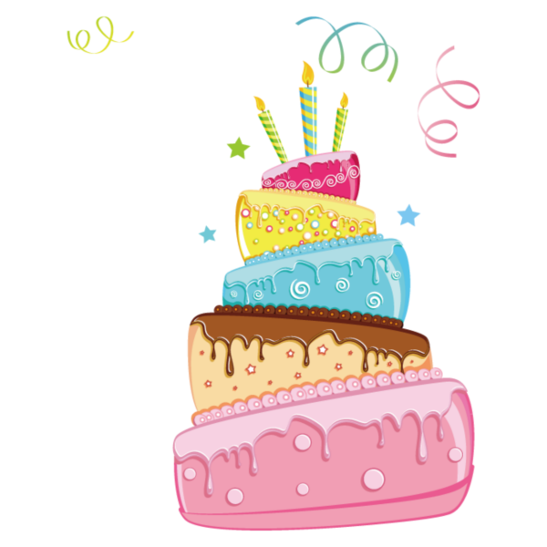 Торт мультяшный без фона