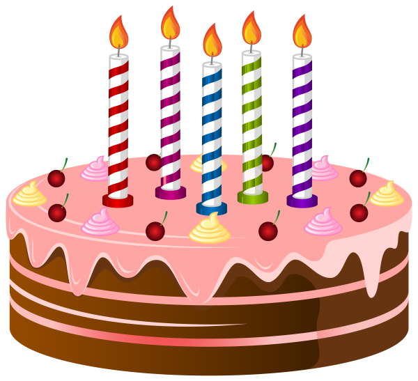 Тортик со свечками для детей