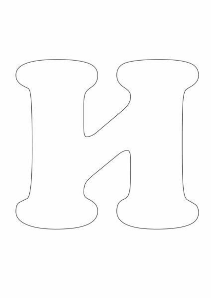 Трафарет букв