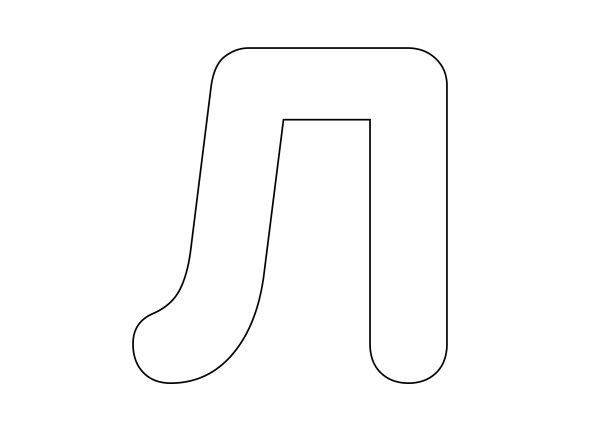 Буква л шаблон