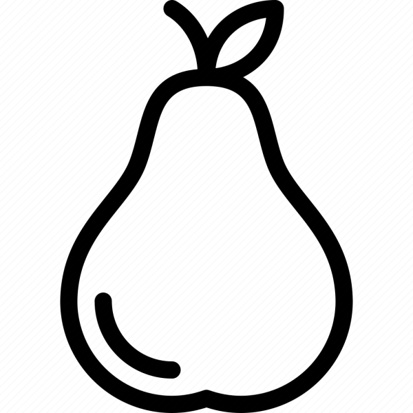 Груша вектор контур