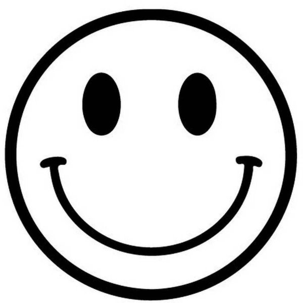 Смайл черно белый