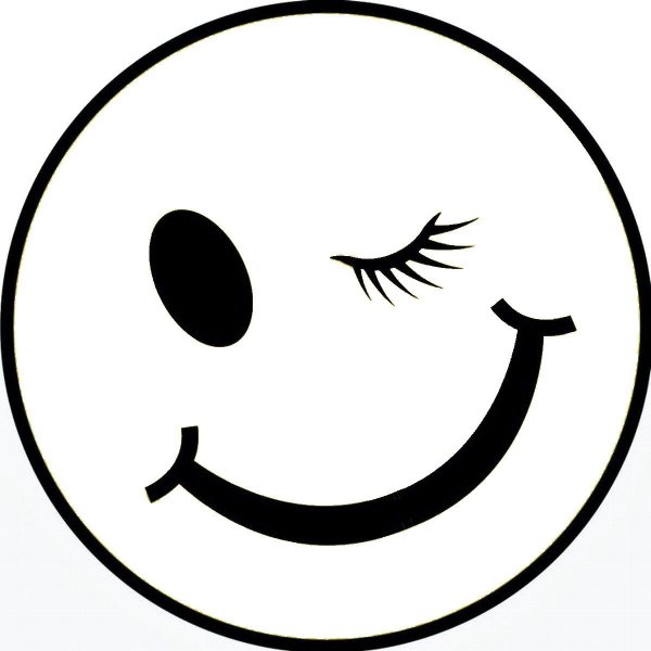 Смайлик трафарет
