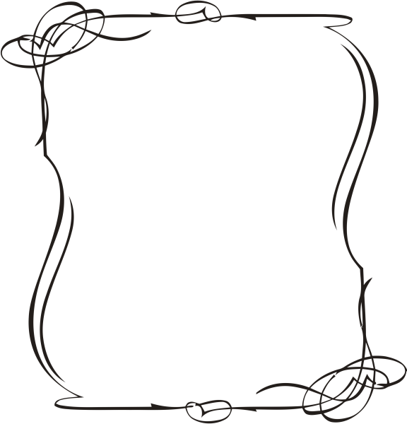 Рамка черно белая