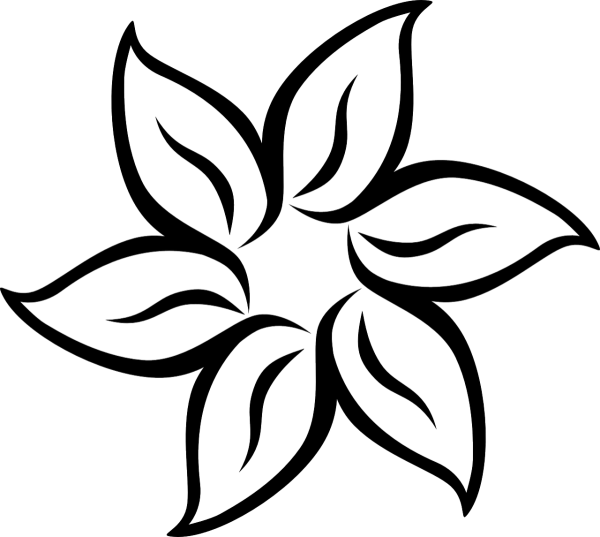 Трафарет цветочка