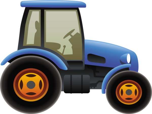 Трактор мультяшный