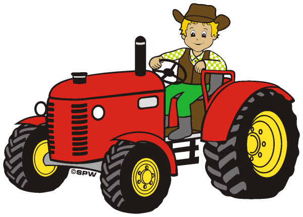 Фермер на тракторе