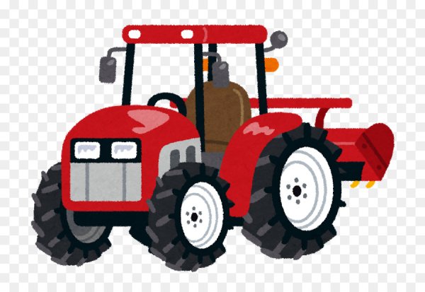 Красный трактор для детей