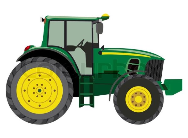 Зеленый трактор для детей